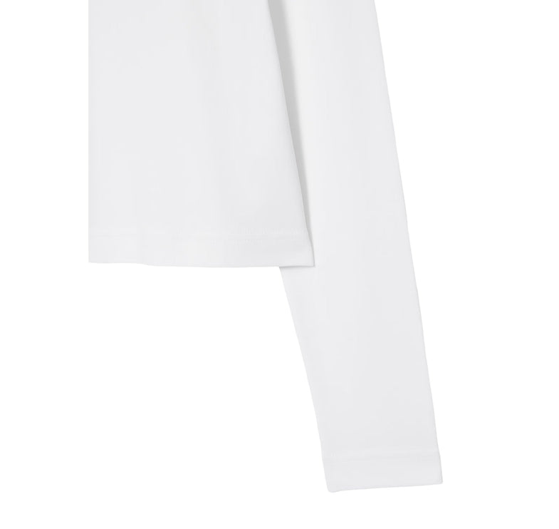 COS Women's Clean Cut Regular Long Sleeved T-Shirt White