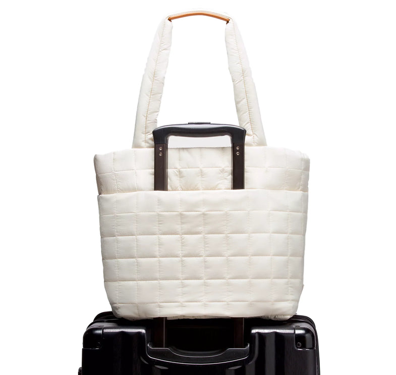 lululemon Women's Quilted Grid Tote Bag 12L Light Ivory
