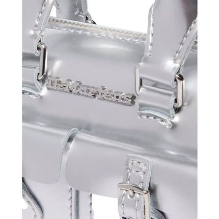 Dr. Martens Mini Top Handle Bag Silver Metallic Patent Lamper Silver