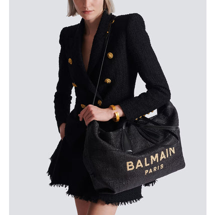 Balmain Women's Track Tote Bag Black
