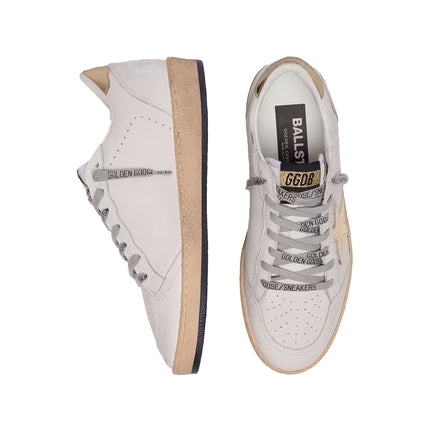 Golden Goose Women's Ball Star Sneakers White Gold Star