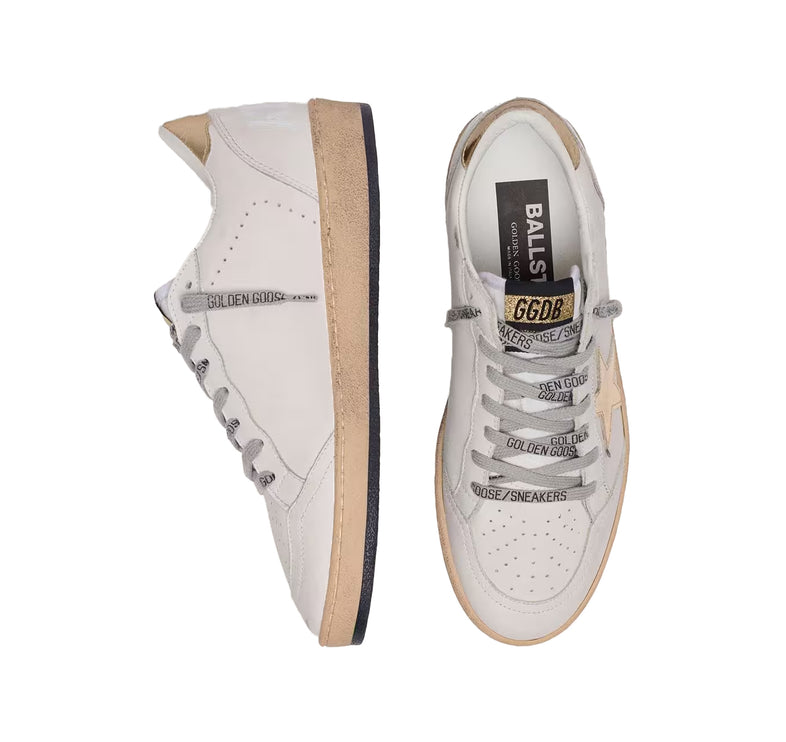 Golden Goose Women's Ball Star Sneakers White Gold Star