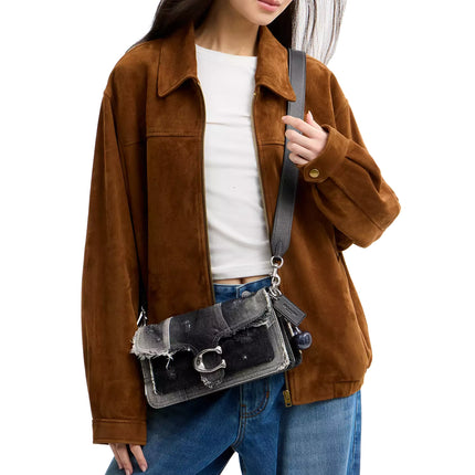Coach Women's Tabby Shoulder Bag 26 Inspired by Shan Yichun Silver/Black