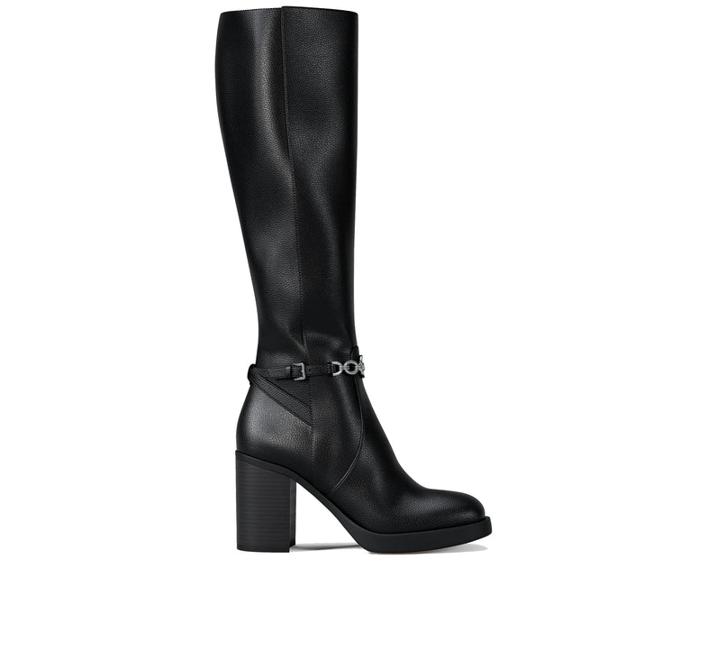 Michael Kors Women's Kacey Block Heel Boot Black