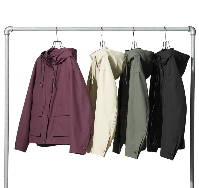 Uniqlo Women's Utility Cotton Blend Parka 19 Wine