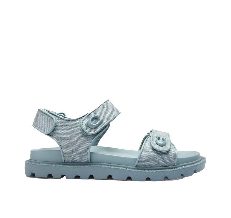 Coach Women's Brynn Sandal In Signature Canvas Sea Mist