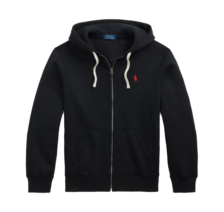 Polo Ralph Lauren Men's Fleece Full-Zip Hoodie Polo Black
