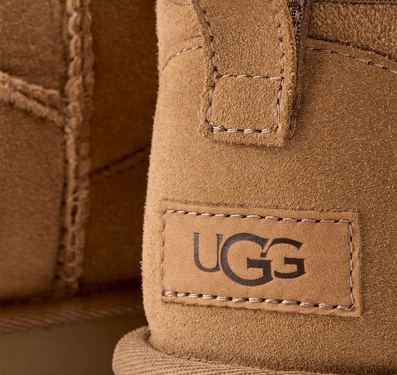 UGG Classic Ultra Mini kadın botu, kahverengi (chestnut) süet