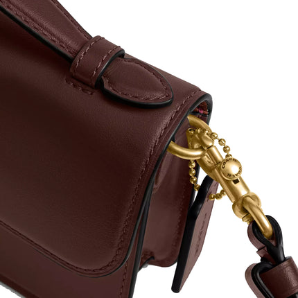 Coach Women's Elora Top Handle Crossbody Bag Brass/Maple