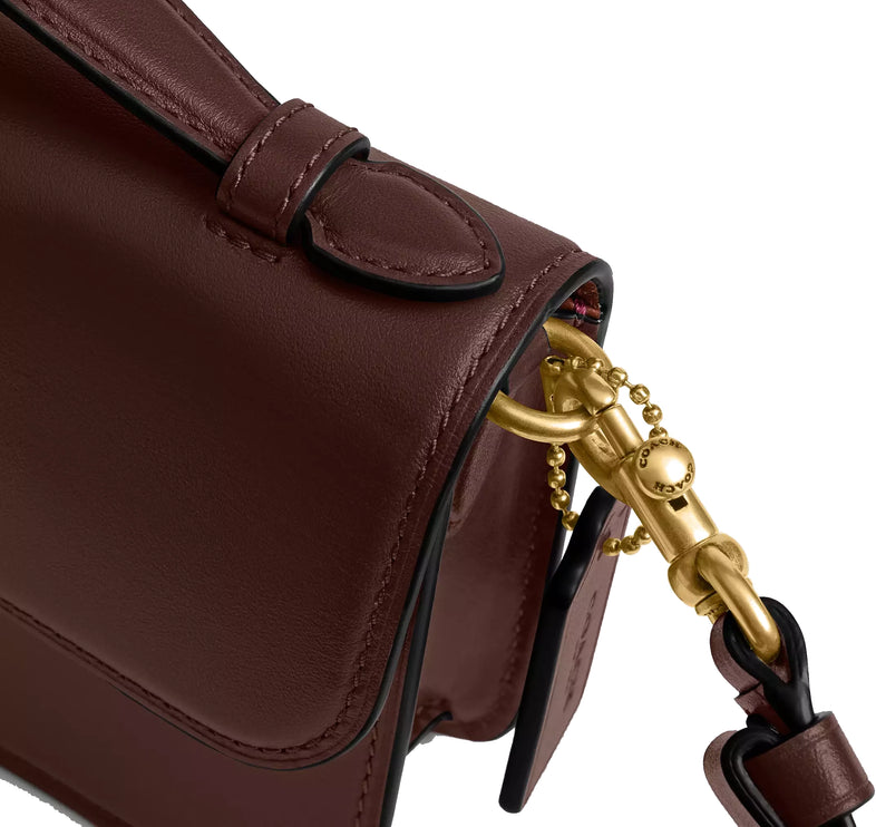 Coach Women's Elora Top Handle Crossbody Bag Brass/Maple