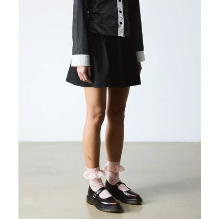 Dr. Martens Women's Elphie Mary Jane Leather Shoes Cherry Red