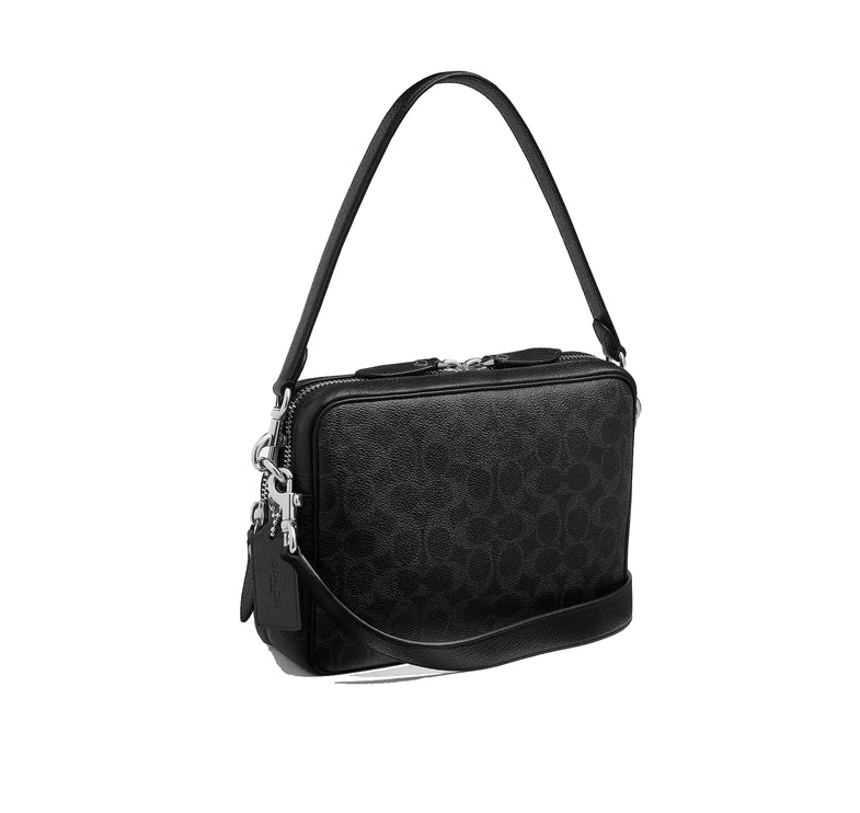 Coach Unisex Dakota Crossbody Bag In Signature Canvas Black