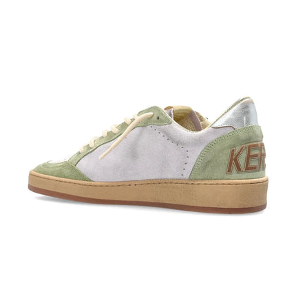 Golden Goose Women's Ball Star Sneakers Yellow Star Green Multi
