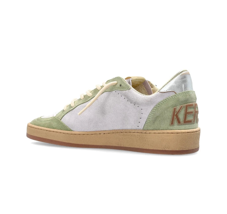 Golden Goose Women's Ball Star Sneakers Yellow Star Green Multi