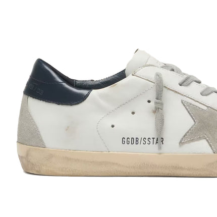 Golden Goose Women's Super Star with Suede Star and Blue Heel Tab