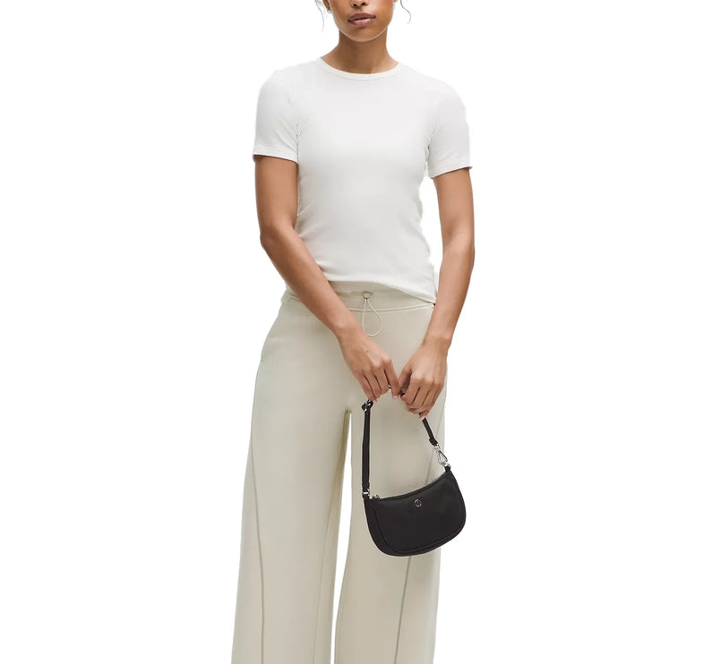 lululemon Unisex City Essentials Mini Shoulder Bag 1L Black/Silver