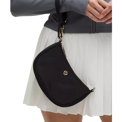 lululemon Unisex City Essentials Mini Shoulder Bag 1L Black/Gold