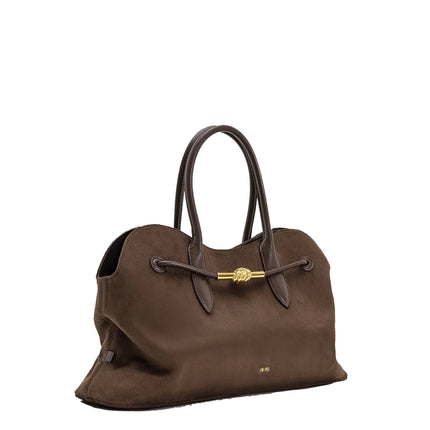 JW PEI Women's Adele Metal Rope Knot Tote Bag - Mocha Brown