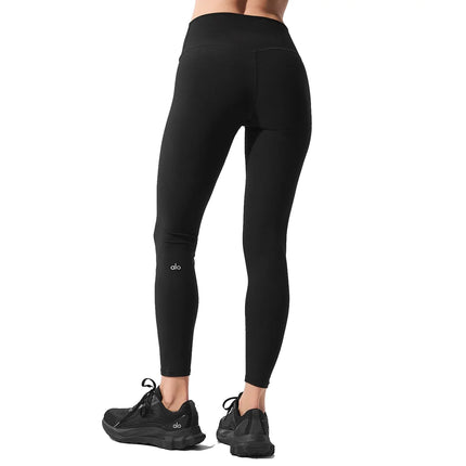 alo Women's Alosoft High-Waist 7/8 Highlight Legging Black