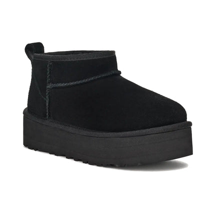 UGG Classic Ultra Mini Platform çocuk botu, siyah süet