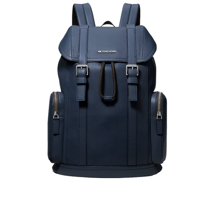 Michael Kors Unisex Cooper Pebbled Leather Backpack Navy