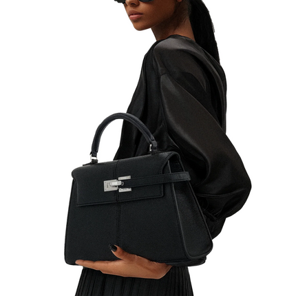 JW PEI Women's Elise Large Top Handle Bag Black/Silver