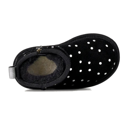 UGG Toddlers Classic Ultra Mini Shiny Dots Black