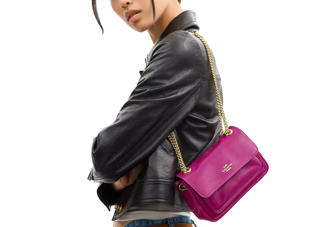 Coach Women's Elodie Crossbody Bag 18 Gold/Magenta