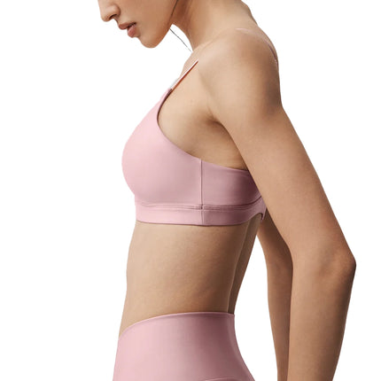 alo Women's Airlift Fine Line Bra Vintage Pink
