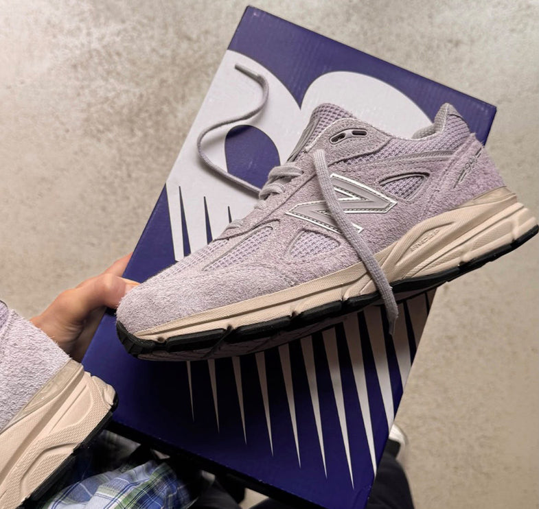 New Balance Made in USA 990v4 Grey Violet with Timberwolf and Black U990LV4