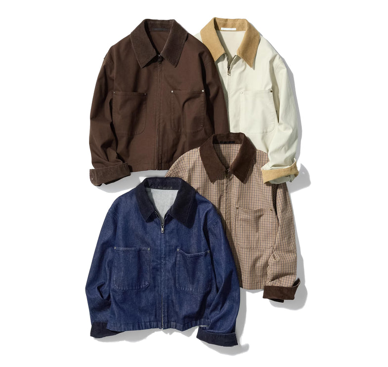 Uniqlo Unisex Zip Up Short Jacket 30 Natural