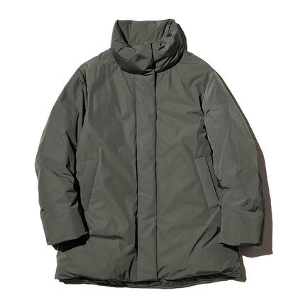 Uniqlo Women's Non-Quilted Down Short Coat 57 Olive