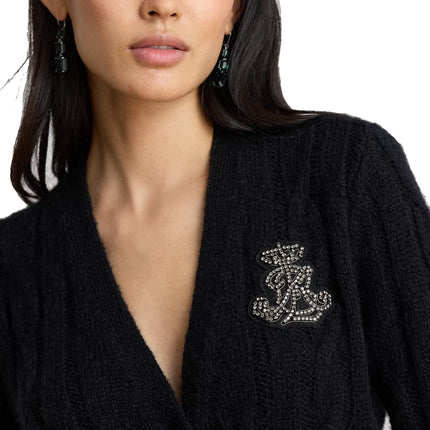 Polo Ralph Lauren Women's Bullion Cable-Knit Cardigan Black