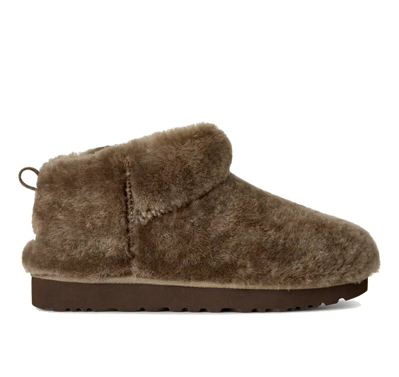 UGG Women's Classic Ultra Mini Fluffed Light Bronze