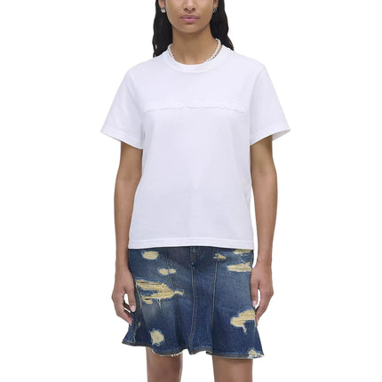 Marc Jacobs Women's The Logo Baby Tee White