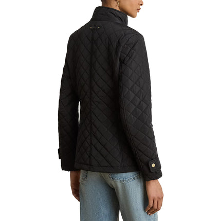 Polo Ralph Lauren Women's Diamond-Quilted Mockneck Jacket Black