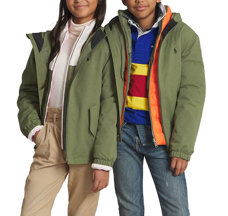 Polo Ralph Lauren Unisex Kid's P-Layer 1 Hooded Jacket Garden Trail