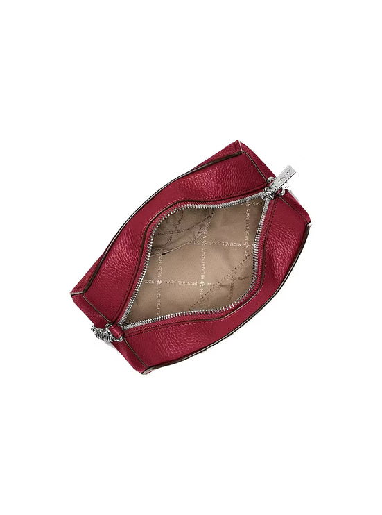 Michael Kors Women's Ashton Extra-Small Camera Crossbody Bag Maroon