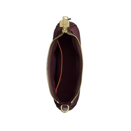 Coach Women's Teri Mini Crossbody Bag In Signature Canvas Gold/Black Currant