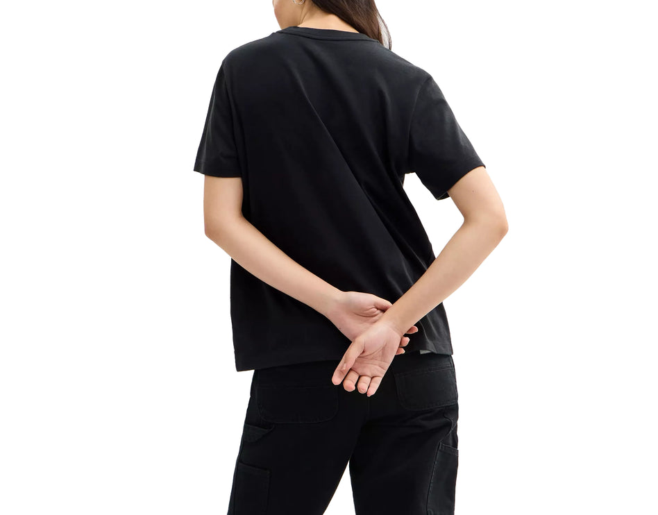 Coach Women's Pumpkin And Ghost Signature Classic T-Shirt Black
