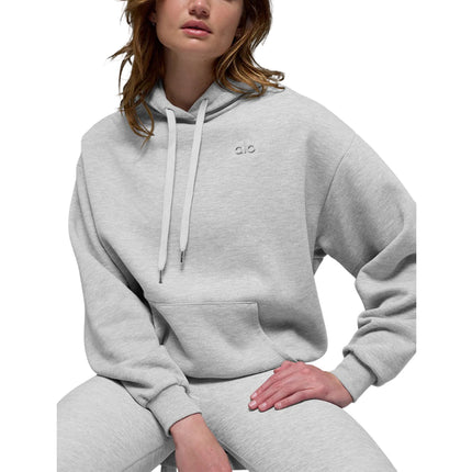 alo Women's Accolade Hoodie Athletic Heather Grey