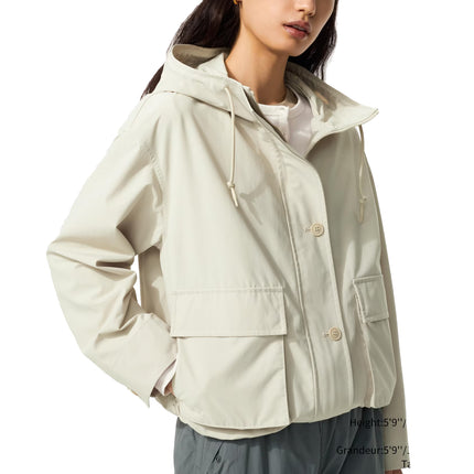 Uniqlo Women's Utility Cotton Blend Parka 31 Beige