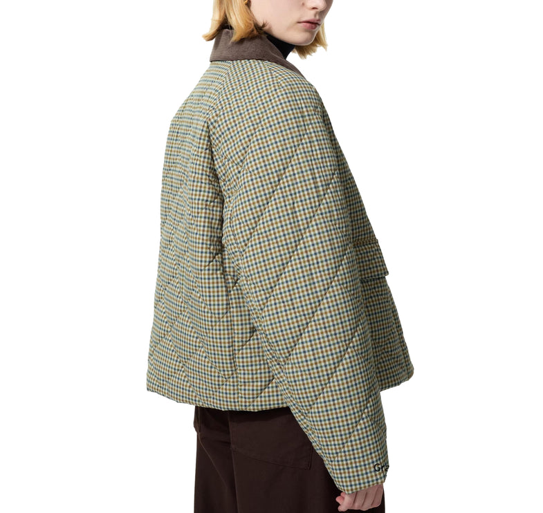 Uniqlo Women's Padded Utility Short Jacket | Pattern 34 Brown