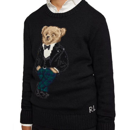 Polo Ralph Lauren Boy's Polo Bear Sweater Black