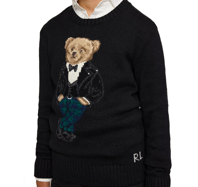 Polo Ralph Lauren Boy's Polo Bear Sweater Black