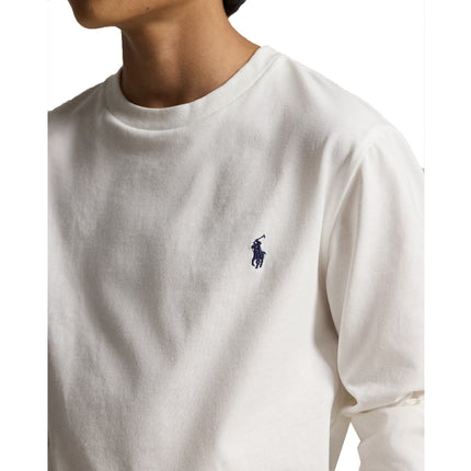 Polo Ralph Lauren Boy's Cotton Jersey Long-Sleeve Tee White