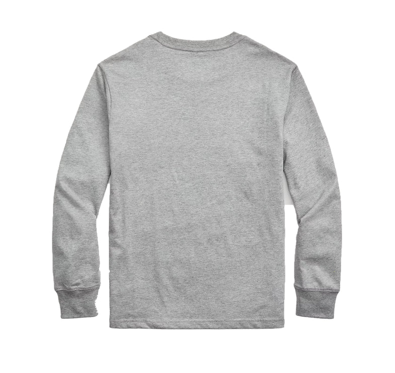 Polo Ralph Lauren Boy's Cotton Jersey Long-Sleeve Tee Andover Heather