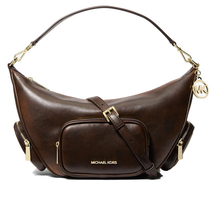 Michael Kors Women's Merritt Medium Convertible Shoulder Bag Chocolate