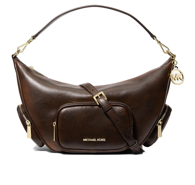 Michael Kors Women's Merritt Medium Convertible Shoulder Bag Chocolate