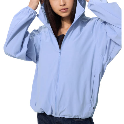 Uniqlo Women's Pocketable UV Protection Parka 60 Light Blue